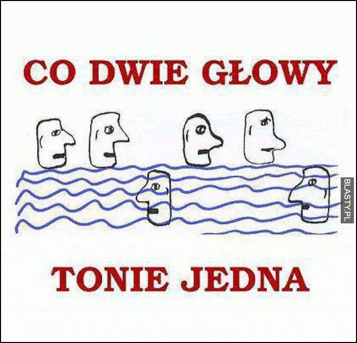 Co dwie głowy tonie jedna