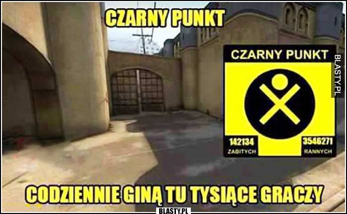 Czarny punkt - codziennie giną tu tysiące graczy