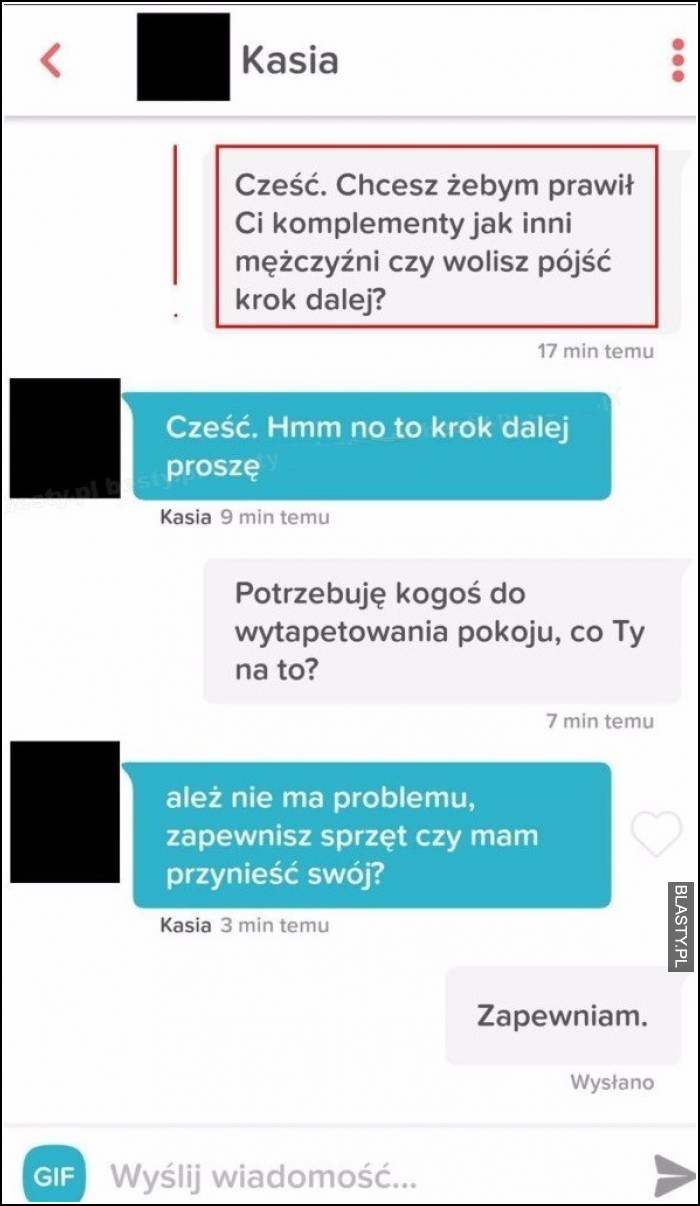 cześć chcesz żebym prawił ci komplementy ?