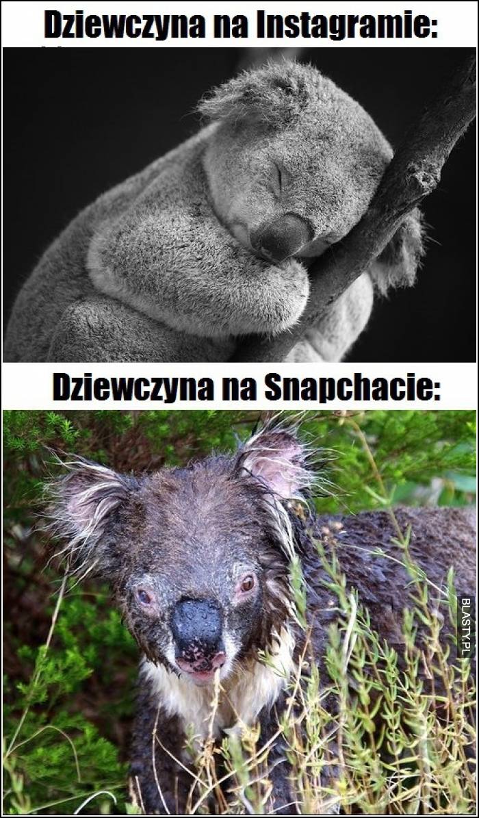 Dziewczyny na instagramie vs dziewczyny na snaptchacie