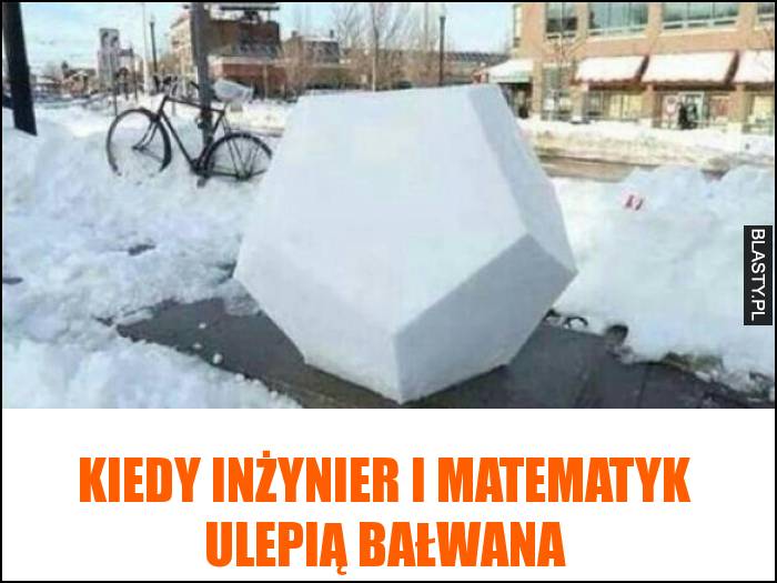 Kiedy inżynier i matematyk ulepią bałwana