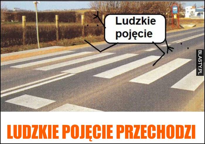 Ludzkie pojęcie przechodzi