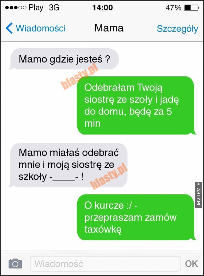 Mamo gdzie jesteś ?