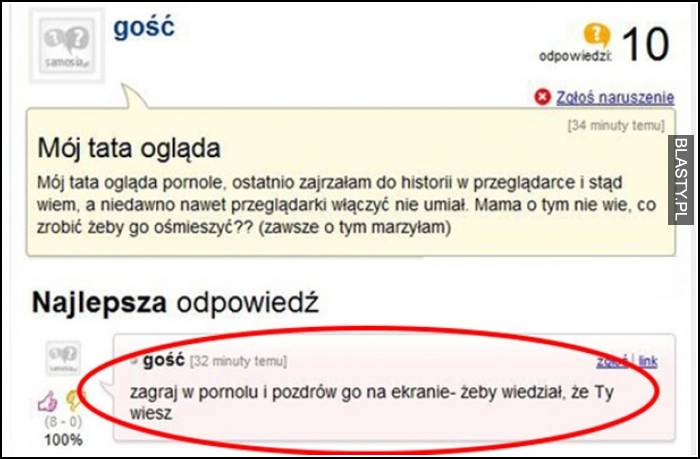 Mój tata ogląda pornole