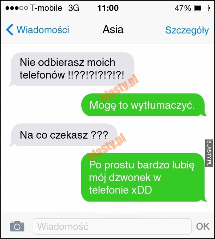 Nie odbierasz moich telefonów