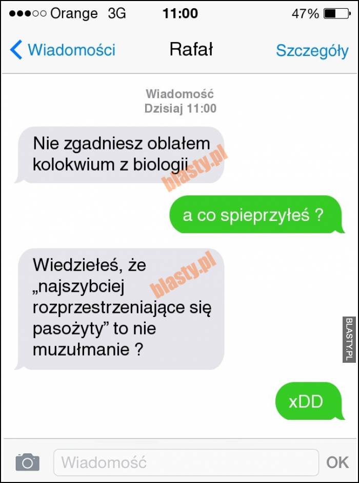 Nie zgadniesz oblałem kolokwium z biologii