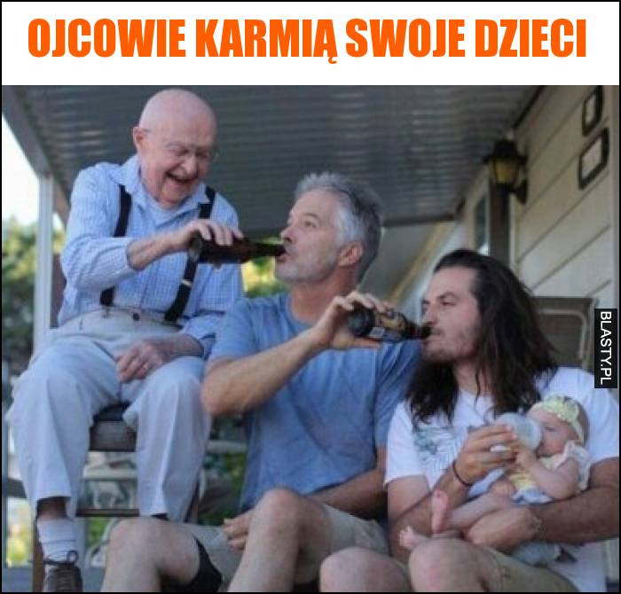 Ojcowie karmią swoje dzieci