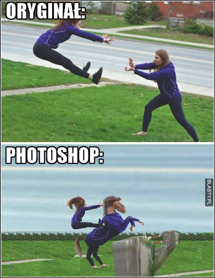 Oryginał vs photoshop