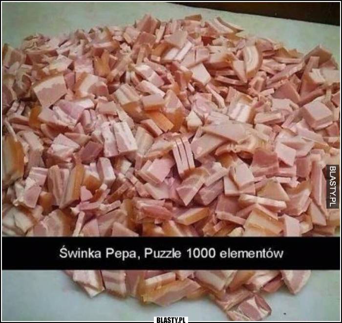 Świnka pepe puzzle 1000 elementów