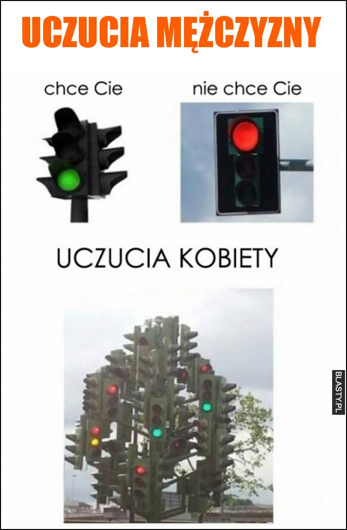 Uczucia mężczyzny vs kobiety