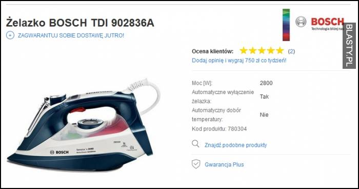 Żelazko bosch TDI