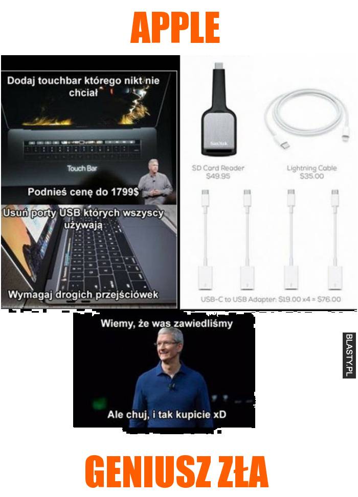 Apple geniusz łza