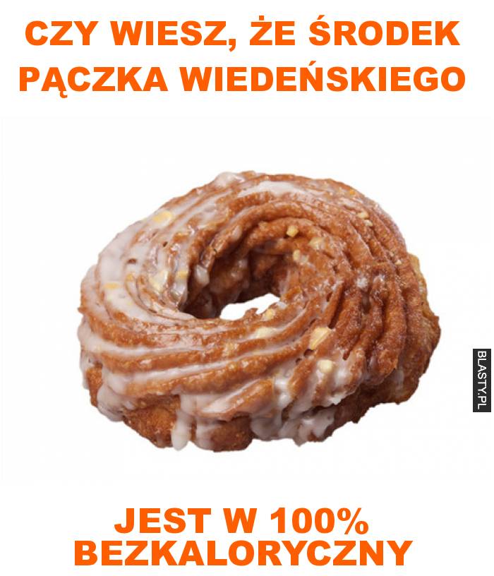 czy wiesz, że środek pączka wiedeńskiego