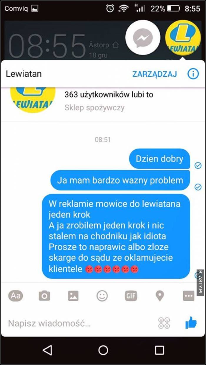 Ja mam bardzo ważny problem