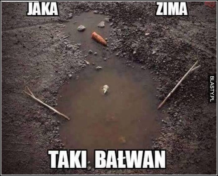 Jaka zima taki bałwan