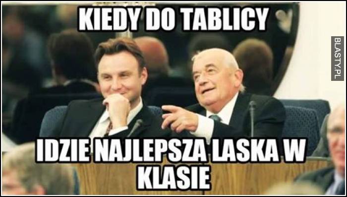 Kiedy do tablicy idzie najlepsza laska w klasie