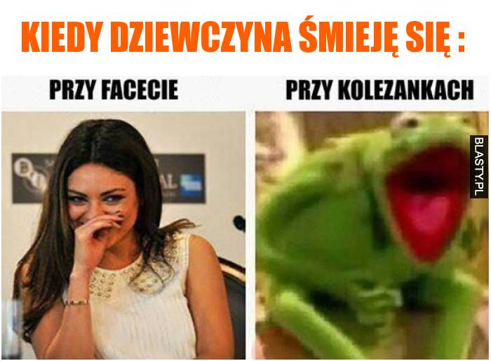 Kiedy dziewczyna śmieję się :