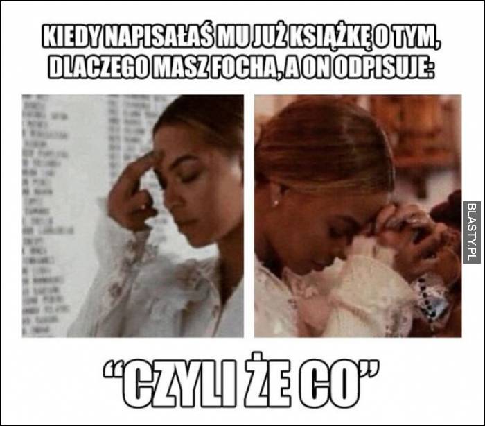 kiedy napisałaś mu książkę