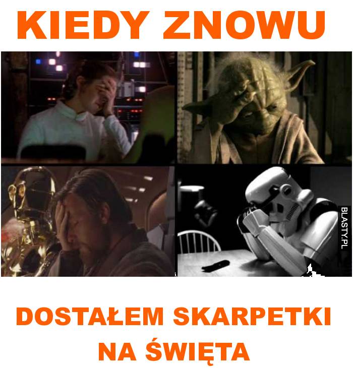 kiedy znowu dostałem skarpetki na święta