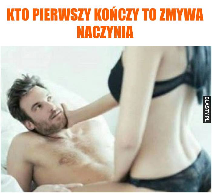 Kto pierwszy kończy to zmywa naczynia