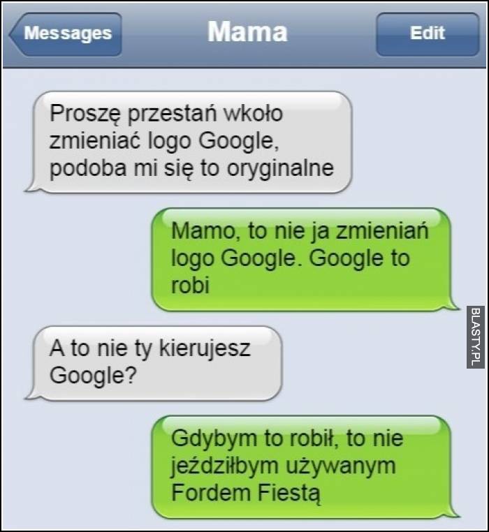 Proszę przestań w o około zmieniać logo google