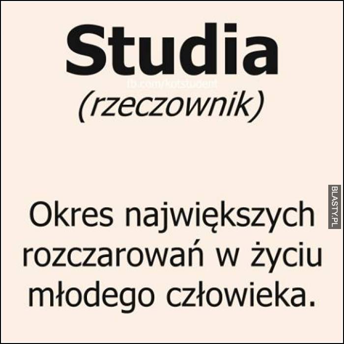 Studia - rzeczownik