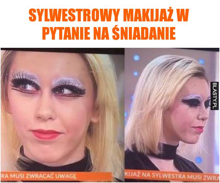 Sylwestrowy makijaż w Pytanie na Śniadanie