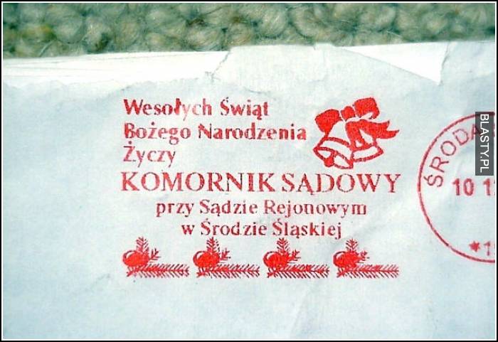 Wesołych świąt - komornik sądowy