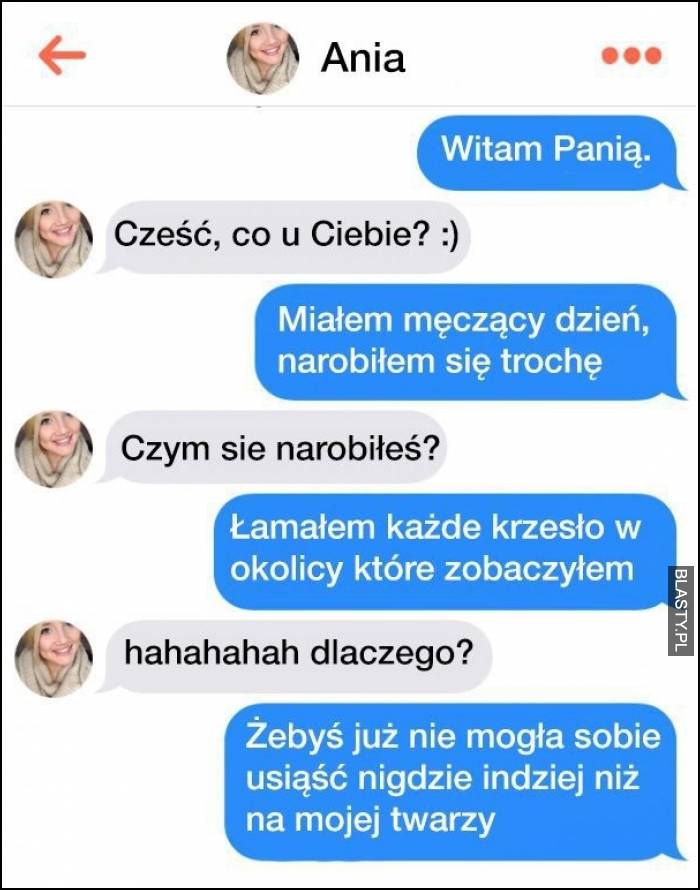 Witam Panią cześć co u ciebie