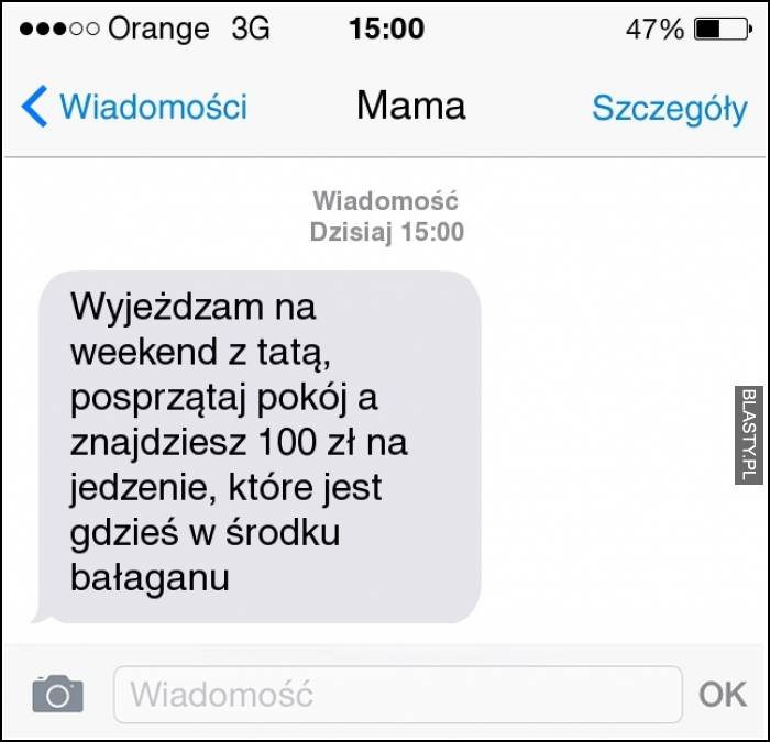 Wyjeżdżam na weekend z tatą