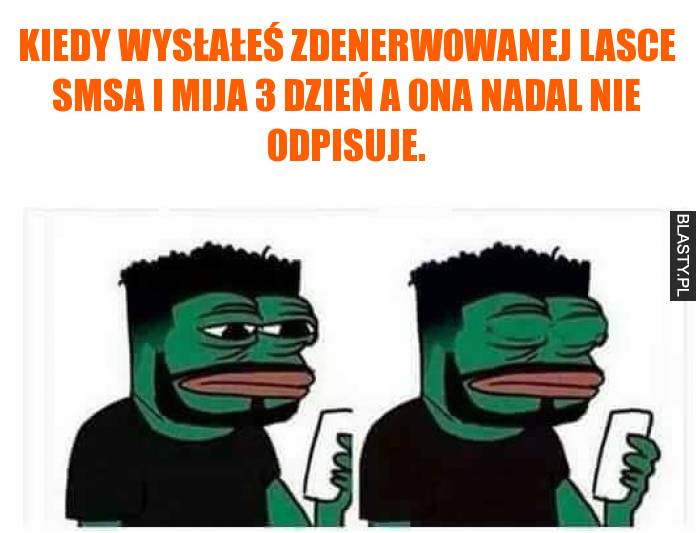 Zdenerwowana laska