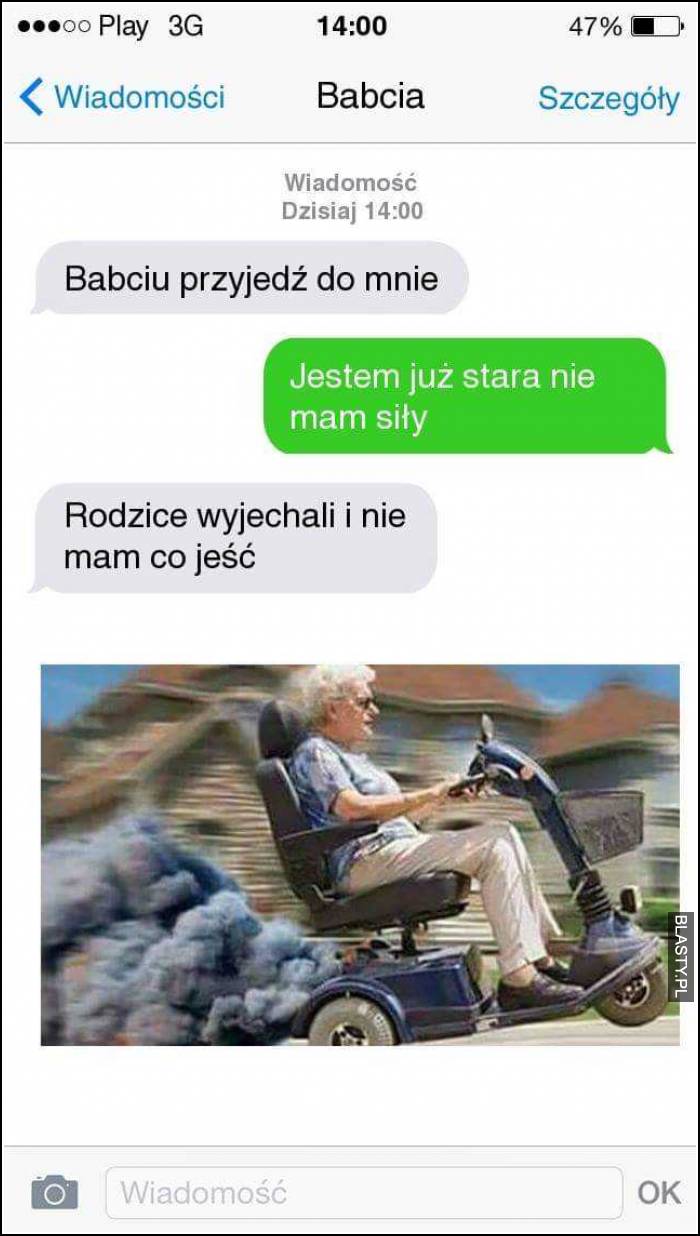 Babcia jedzie