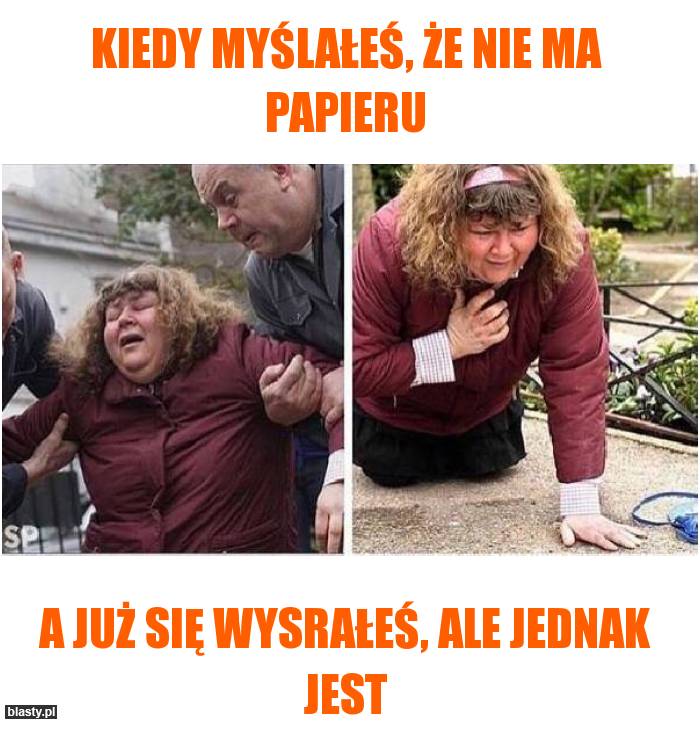 Kiedy myślałeś, że nie ma papieru