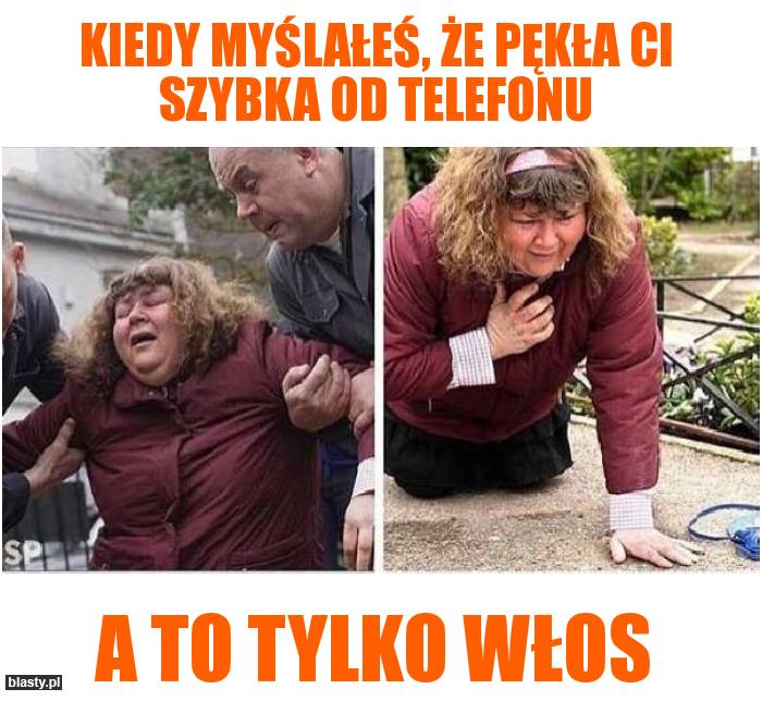 Kiedy myślałeś, że pękła Ci szybka od telefonu a to tylko włos