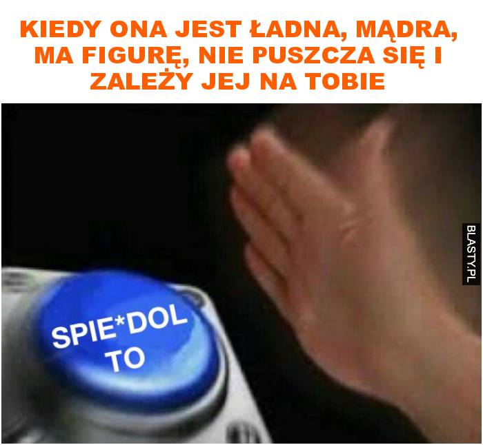 Kiedy ona jest ładna, mądra, ma figurę, nie puszcza się i zależy jej na Tobie