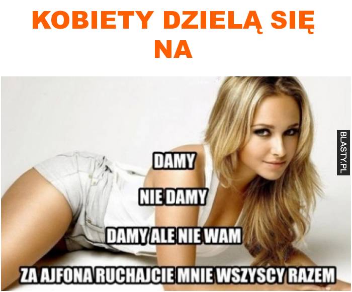 kobiety dzielą się na