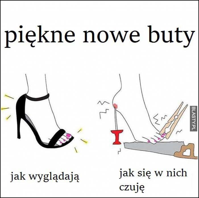 piękne nowe buty