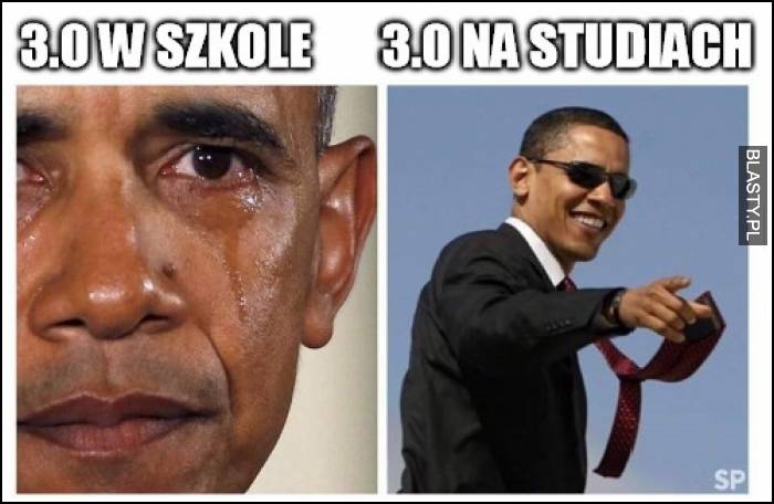 Średnia 3.0 w szkole vs na studiach