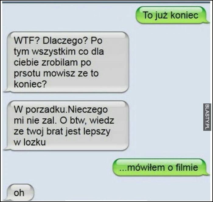 To już koniec