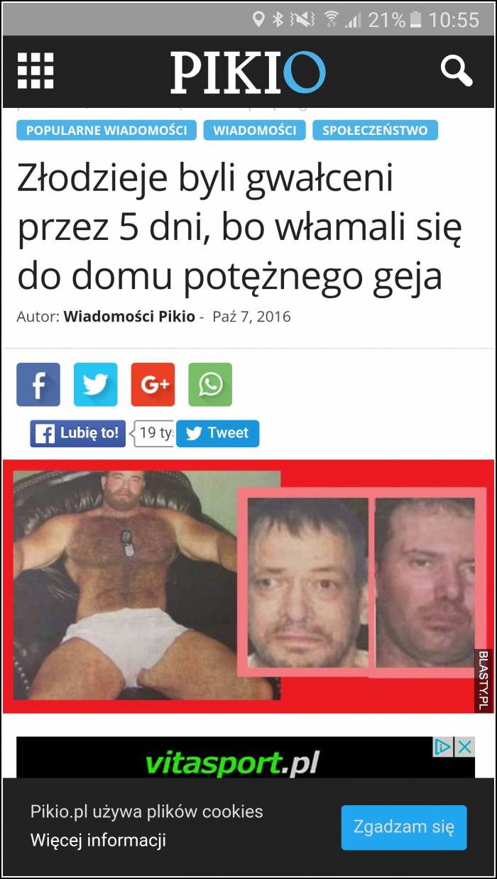 Złdzieje byli gwałceni przez 5 dni