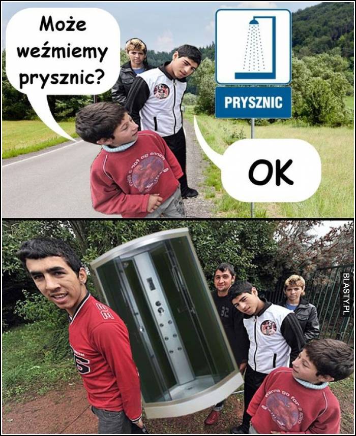 może weźmiemy prysznic