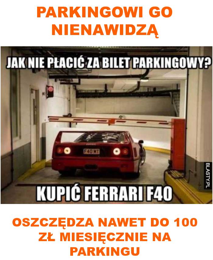 parkingowi go nienawidzą, oszczędza nawet do 100 zł miesięcznie na parkingu