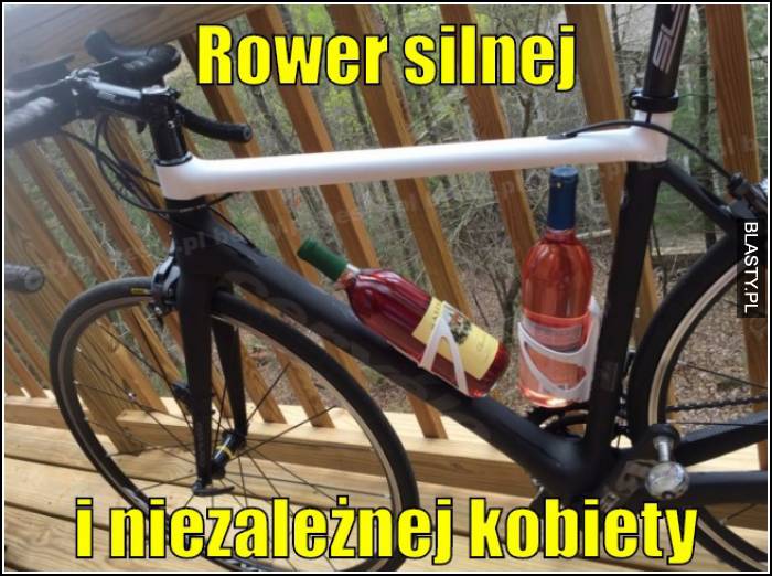 rower silnej i niezależnej kobiety