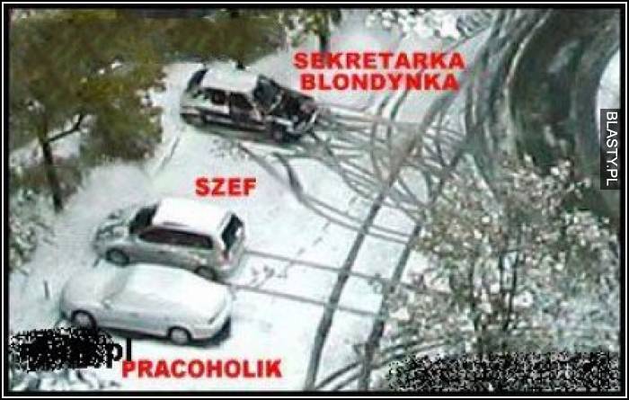 sekretarka blondynka