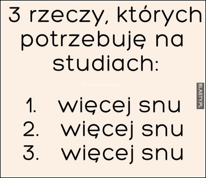 3 rzeczy, których potrzebuje na studiach