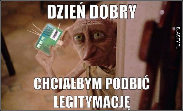 chciałbym podbić legitymację