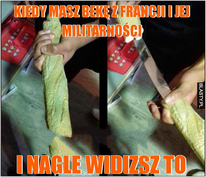 Kiedy masz bekę z Francji i jej militarności i nagle widizsz to