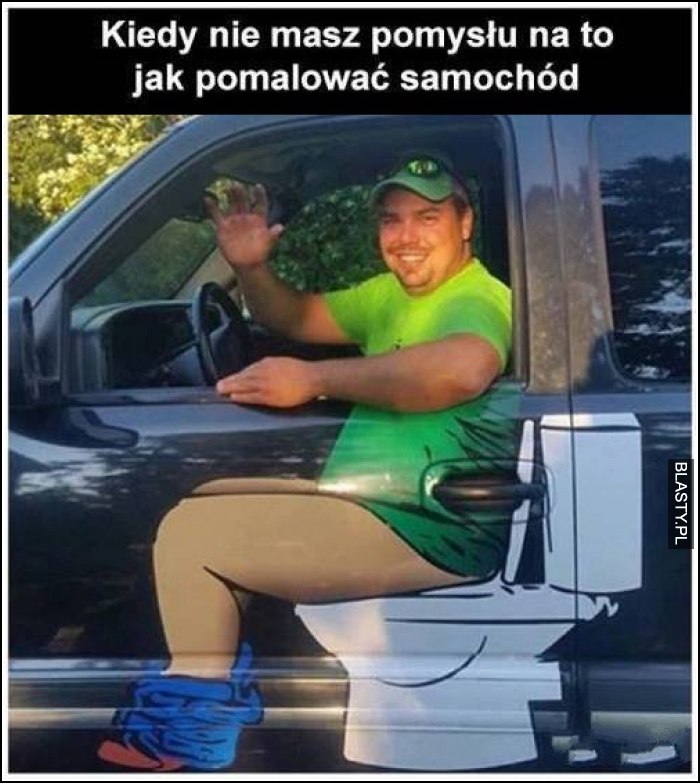 Kiedy nie masz pomysłu jak pomalować samochód