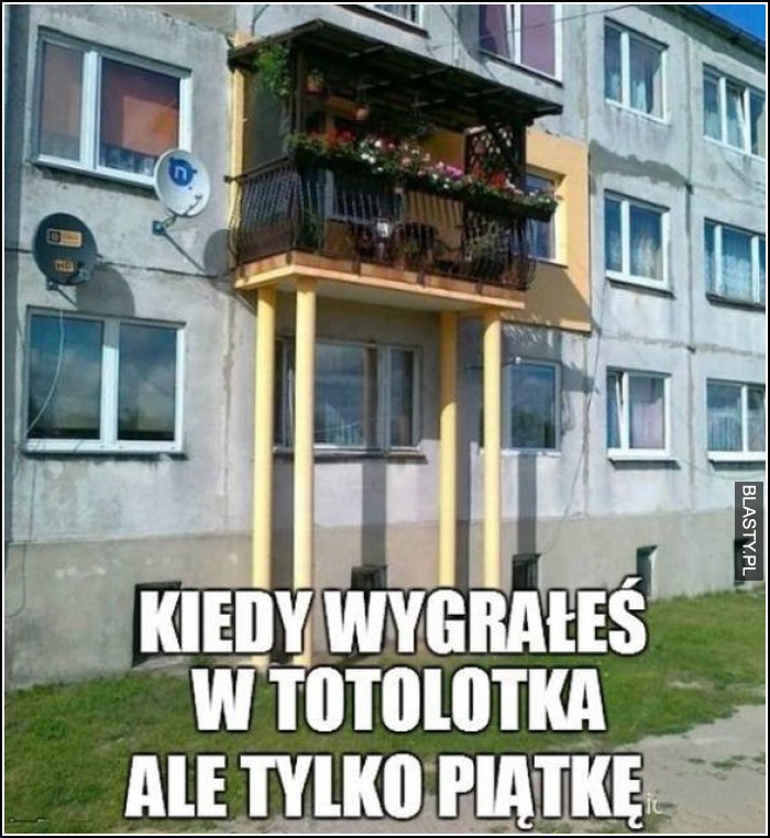 Kiedy wygrałeś w totolotka ale tylko piątke