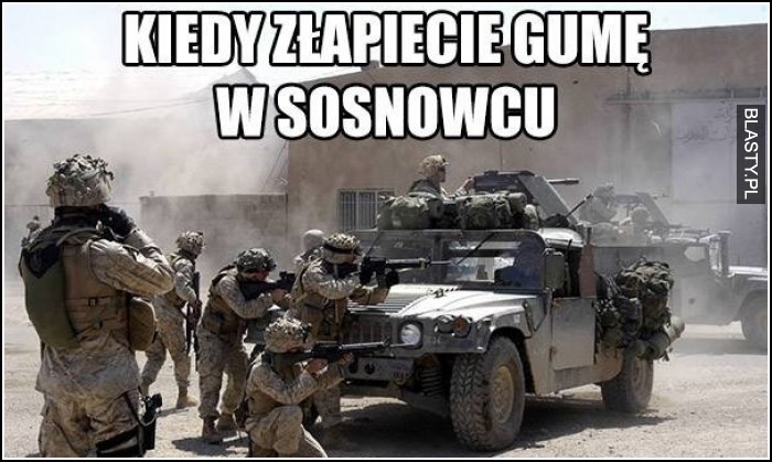 kiedy złapiesz gumę w sosonowcu